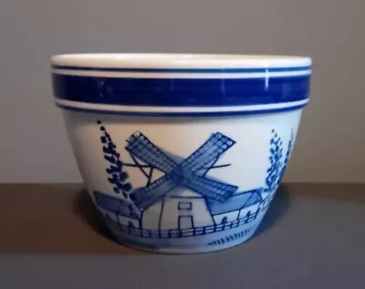 Buy A Beautiful Vintage Delft Blue Pottery Hand Painted Dutch Windmill Bowl • 7.99£