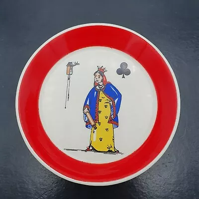 Buy WADE ENGLAND QUEEN OF CLUBS COLLECTABLE WADE DECORATIVE SMALL DISH 1950s VINTAGE • 8.49£