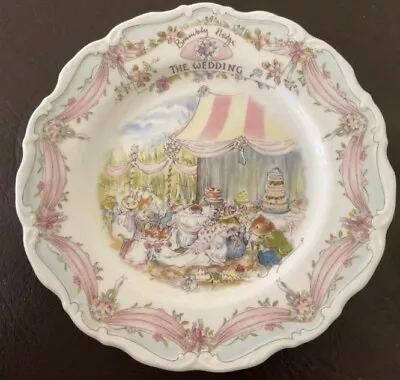 Buy Royal Doulton Brambly Hedge ~ The Wedding ~  Plate (20.8cm) • 19.99£