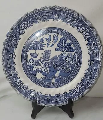 Buy Vintage Fine Myott Meakin Tableware 10  Dinner Plates Blue Willow Pattern • 15.44£