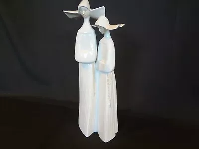Buy Nuns By Lladro - Ribbed Glossy Finish - Spanish Daughters Of Charity In Cornette • 131.92£