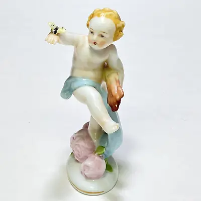 Buy 1940s Beckwith Porcelain Figurine Child Dancing With Butterfly And Roses  • 24.32£