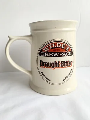 Buy Vintage Holkham England Wildes Draught Bitter Ceramic Advertisement Tankard • 6.99£
