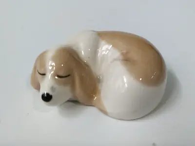 Buy Vintage Szeiler Ceramic Pottery Puppy Sleeping. Made In England • 11.51£