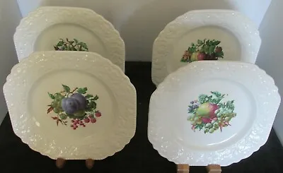 Buy 4 Pcs Lord Nelson Pottery England 2-74 Multi Fruit Designs 8 1/2  Lunch Plates • 16.56£