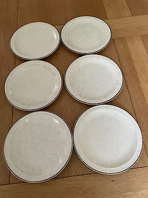 Buy Poole Pottery Broadstone Design X 6 Tea / Side Plated 7in / 18cm VGC • 11.99£