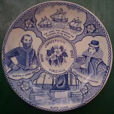 Buy Adams Estblished 1657 England Saucer, Jamestown Founders Of The Nation 1607~1957 • 11.38£