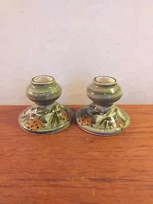 Buy Vintage Jersey Pottery Candle Holders X 2 • 14.50£