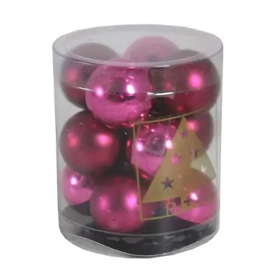 Buy Christmas Tree Decoration Glass Baubles - Various Sizes & Colours • 4.29£