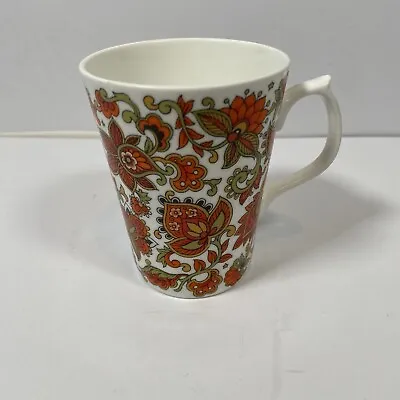 Buy Vtg Jason Works Nanrich Pottery Orange Red Green Paisley Fine Bone China Mug • 9.99£