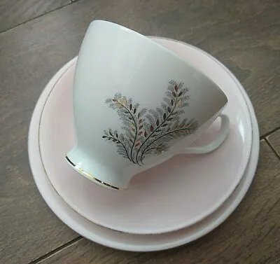 Buy Vintage 1950s Royal Albert Tea Trio Tea Plate Cup Saucer Pink Sugar Candy VGC • 11.99£