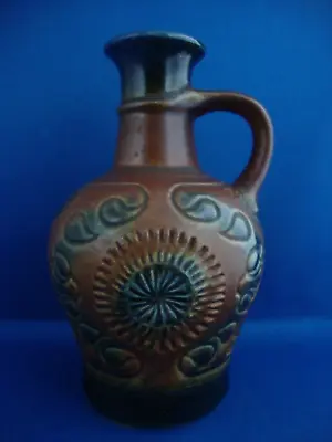 Buy Vintage Bay Keramik Brown And Blue Vase 61 17 West German Pottery Fat Lava Era • 19.95£