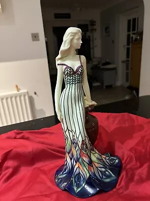 Buy Old Tupton Ware  Large Rare ?peacock Feather Pattern Lady Figurine • 80£