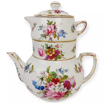 Buy Hammersley Fine Bone China England 3 PC Floral Gold Tea Set Stamped Numbered  • 95.90£
