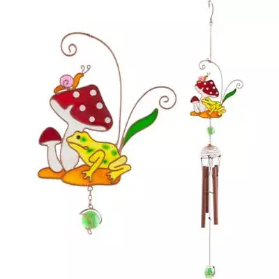 Buy Toadstool Wind Chime Garden Decoration Hanging Indoor Outdoor Windchime Ornament • 12.95£