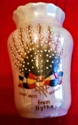 Buy Crested Ware - HYTHE - LUSTER WARE VASE - By Willow China Of Longton • 2.99£