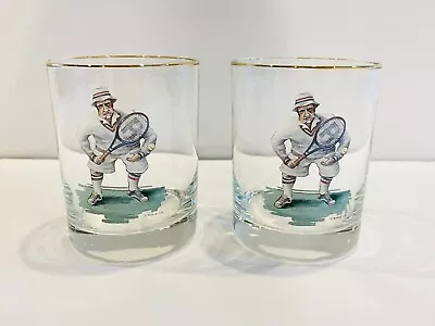 Buy RICHARD E. BISHOP Double Old Fashioned Tennis Glasses- Set Of 2 • 15.37£