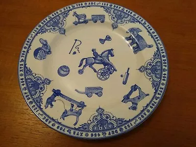 Buy Spode Edwardian Childhood Tea Plate  Blue & White Toy Theme Very Good Condition  • 10.50£