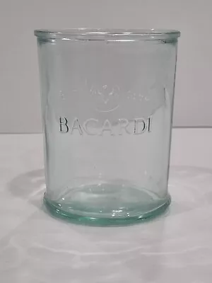 Buy Bacardi ESTD 1862 Bat Device Logo Drinking Glass Tumbler Green Tinted • 9.22£