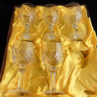 Buy APPIN By Edinburgh Wine Goblets 5.4  Tall BOXED SET NEW NEVER USED Scotland • 284.16£