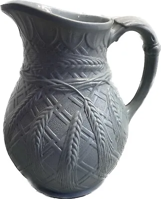Buy Ridgway Saltglaze Jug, Wheat Moulded, C. 1856 Good  Condition Make Stunning Vase • 22.99£