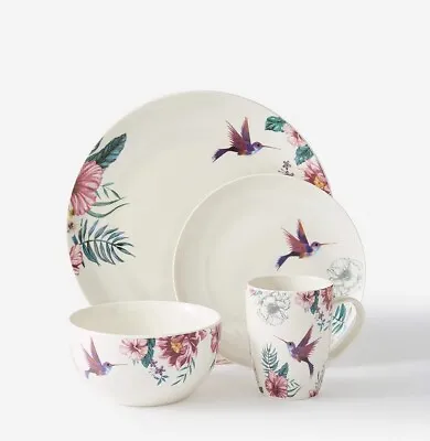 Buy 16 Piece Porcelain Dinner Plate Set Dinnerware Tableware • 51£