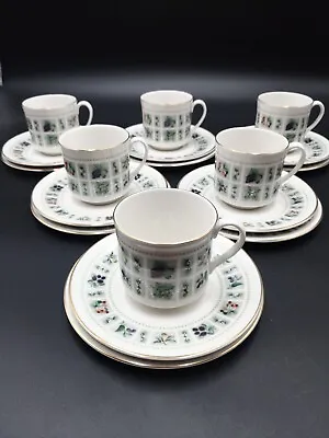 Buy Royal Doulton Tapestry Tea Trios Tea Cups Saucers Tea Plates Set Of 6 Trios • 20£