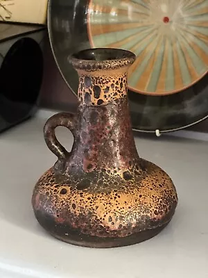 Buy Vintage Handled Vase Carstens Fat Lava W. German Modernist West Germany Keramik • 35£