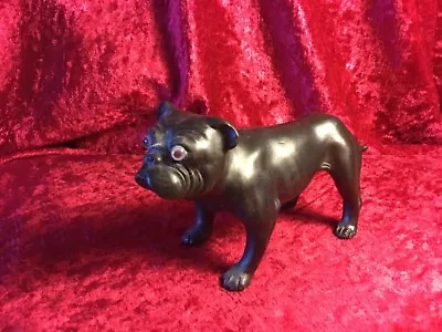 Buy Very Rare Wedgwood Black Basalt Bulldog With Glass Eyes 1913 E.w.light. Perfect. • 120£