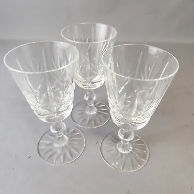 Buy Vintage - Crystal Cut Glass Champagne Flute - Set Of 3 - Free P&P - Clear Glass • 13.47£