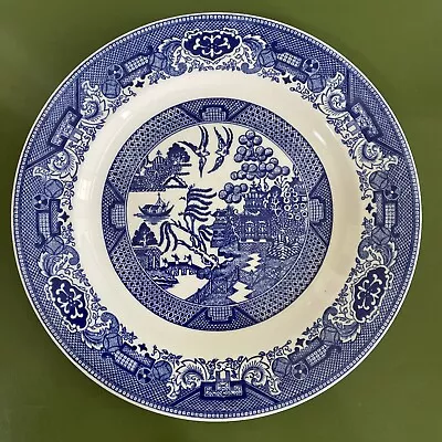 Buy Vintage Royal China Willow Ware Blue Dinner Plate Transferware 10” Blue & White • 6.48£