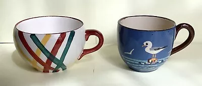 Buy 2 X Hand Painted Cups. Wade Royal Victoria & St. Marychurch Pottery (Seagull) • 5£