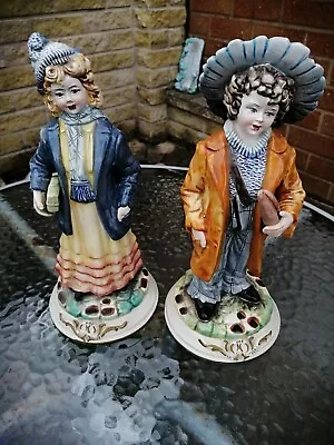 Buy Gorgeous Pair Of Vintage Capodimonte Figurines  • 29.95£