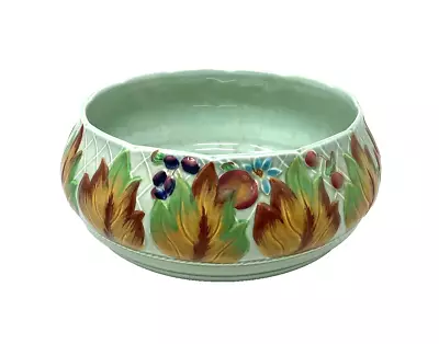 Buy Clarice Cliff  Celadon  Newport Pottery Bowl Art Deco - D 20cm H 10cm • 64.99£