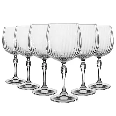 Buy 6x America '20s Gin And Tonic Glasses Art Deco Cocktail Copa De Balon 745ml • 42£