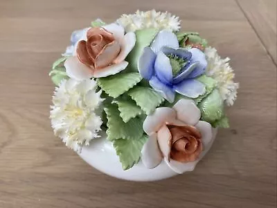 Buy Vintage Royal Doulton Bone China Porcelain Flower Bouquet Basket Made In England • 20£