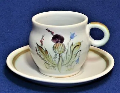 Buy BUCHAN Stoneware Pottery Made Scotland THISTLE Ware Set Cup & Saucer #288/240 • 24£