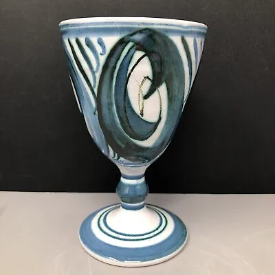 Buy Alan Cagier Smith For Aldermaston Pottery 1963 Decorated Goblet Tin Glaze #1245 • 80£