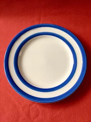 Buy T.G. Green & Co Ltd Cornishware Blue White Striped Ceramic Plate 245mm. Diameter • 4.80£