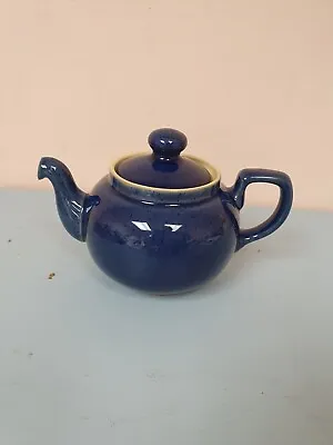 Buy Vintage Denby Cobalt Blue And Yellow 3/4 Pint Teapot • 5£