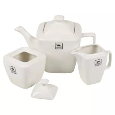 Buy Traditional Porcelain Ceramic Coffee Teapot Milk Jug Sugar Bowl Tea Gift Set • 2.99£