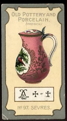 Buy Tobacco Card, RJ Lea, OLD ENGLISH POTTERY & PORCELAIN, 1912, 2nd, Sevres, #97 • 2.50£