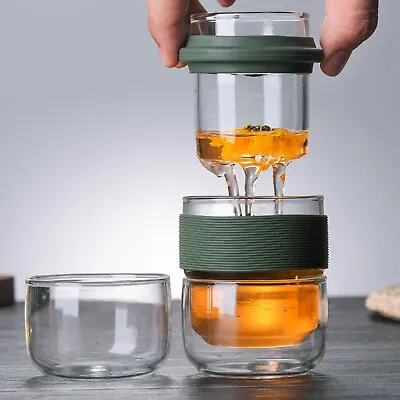 Buy Travel Tea Set Glass Teapot Set Heat-resistant Travel Water Bottle Gifts • 15.62£