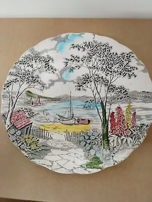 Buy W H Grindley Plate. 'Holiday'. Staffordshire, England • 12£