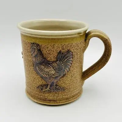 Buy Martin Homer Studio Pottery Brown Stoneware Fox & Chicken Large Mug • 17.95£