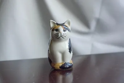 Buy Quail Ceramic Pottery Tortoiseshell & And White Cat Figurine Splodge • 16£