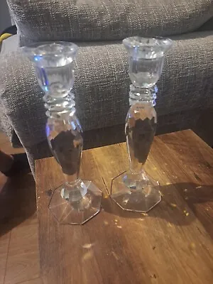 Buy Crystal Glass Candle Holders • 25£