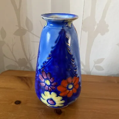 Buy Burgess & Leigh Burleigh Ware Vase Flowers Pattern • 0.99£