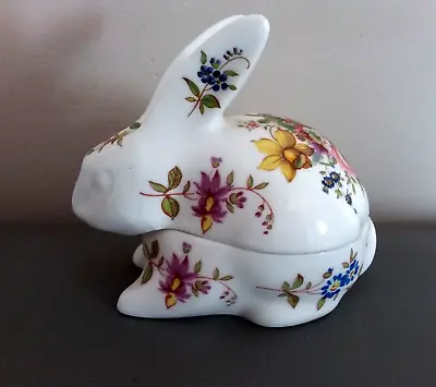 Buy Hammersley Fine Bone China Rabbit Flowers Trinket Box Collection • 10£