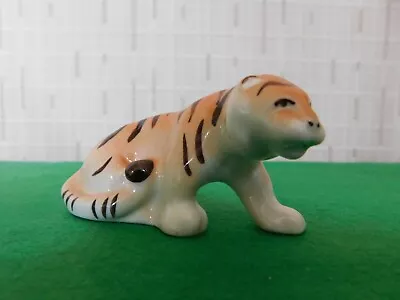 Buy Sought After - Lomonosov USSR Small Sitting Porcelain Tiger Figure • 32.85£